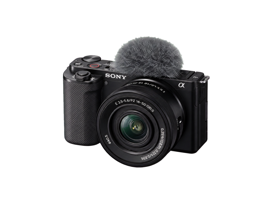 Black Sony ZV-E10 camera
